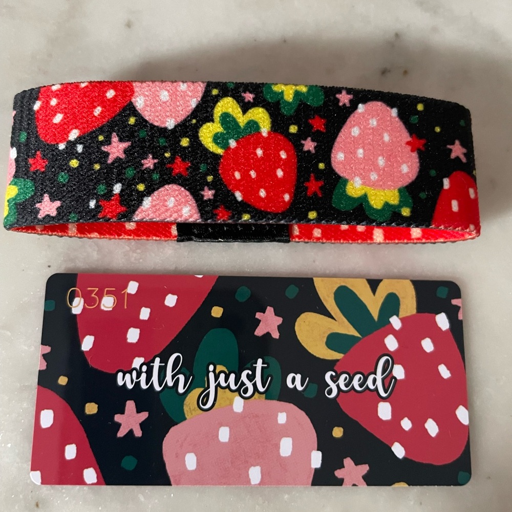 NEW - ZOX “With Just A Seed” Size Medium Wristband and Collectible Card